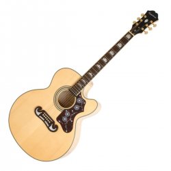 EPIPHONE EJ-200CE NATURAL GLD HDWE W/SHADOW PREAMP